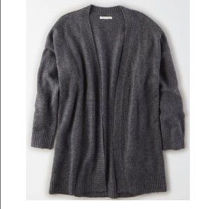 Oversized wool cardigan in charcoal - never worn!